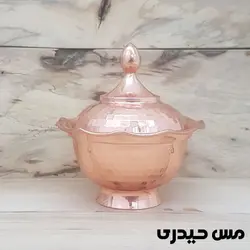 قندان مسی چکشی بدون پایه مدل سوگل - مس حیدری