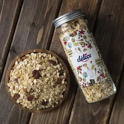 گرانولا بادام و کرنبری - delice granola