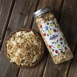 گرانولا سیب و دارچین - delice granola