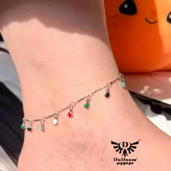 پابند رنگ ثابت آویز مهره رنگی P22