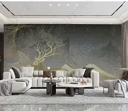 چاپ پوستر دیواری طرح گوزن کد 2027