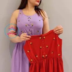 سارافون گلدوزی آفتابگردون کد 1018