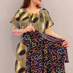 پیراهن ساحلی نخی کد  1054