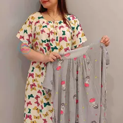 پیراهن ساحلی نخی کد1072