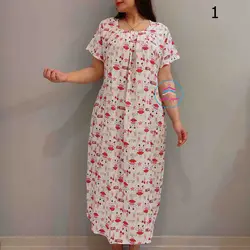 پیراهن ساحلی نخی کد1072