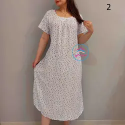 پیراهن ساحلی نخی کد1072