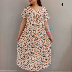 پیراهن ساحلی نخی کد1072