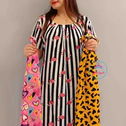 پیراهن کوتاه نخی کد 1087