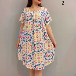 پیراهن کوتاه نخی کد 1087