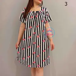 پیراهن کوتاه نخی کد 1087