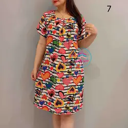 پیراهن کوتاه نخی کد 1087