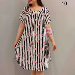 پیراهن کوتاه نخی کد 1087