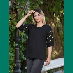 بلوز استین سه ربع کد 1096