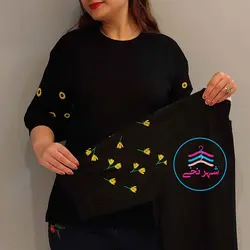 بلوز استین سه ربع کد 1096