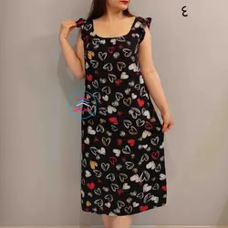 پیراهن نخی بلند کد 1119