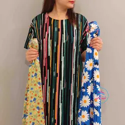 پیراهن بلند نخی  کد:1134