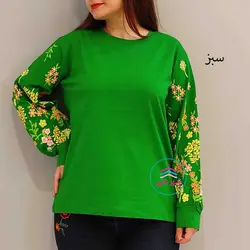 بلوز آستین پفکی گلدار کد:1142