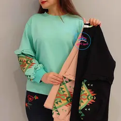 بلوز آستین چیندار کد 1150