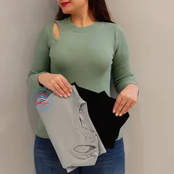 بلوز آستین بلند کبریتی کد:1255