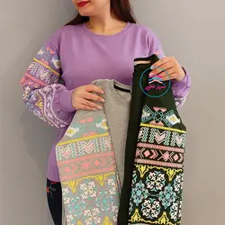 بلوز آستین مینیاتوری کد:1296