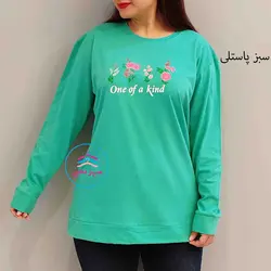 بلوز آستین بلند گل وان کد:1328