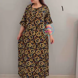 پیراهن بلند طرحدار کد:1448