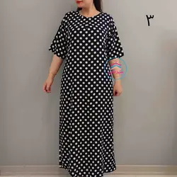 پیراهن بلند طرحدار کد:1448