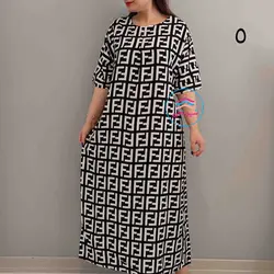 پیراهن بلند طرحدار کد:1448