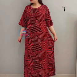 پیراهن بلند طرحدار کد:1448