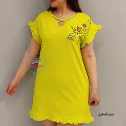 سارافن چیندار گلدوزی کد:1481 - فروشگاه اینترنتی شهر نخی