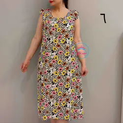 پیراهن فانتزی آستین چیندار کد:1492 - فروشگاه اینترنتی شهر نخی