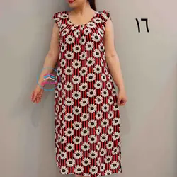 پیراهن فانتزی آستین چیندار کد:1492 - فروشگاه اینترنتی شهر نخی