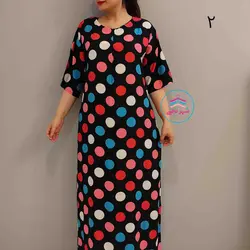 پیراهن نخی بلند کد1519