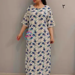 پیراهن نخی بلند کد1519