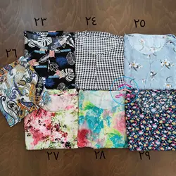 پیراهن نخی بلند کد1519