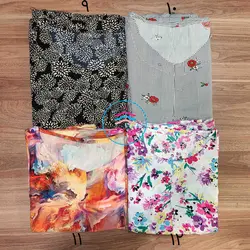 پیراهن نخی بلند کد:1574