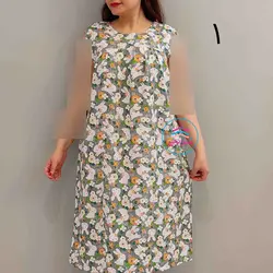 پیراهن نخی حلقه ای کوتاه کد:1614