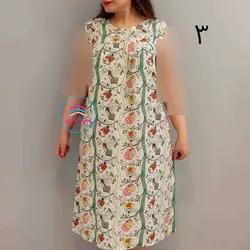 پیراهن نخی حلقه ای کوتاه کد:1614