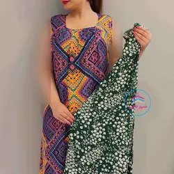 پیراهن آستین حلقه ای کد:1615