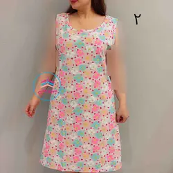 پیراهن طرحدار حلقه ای کد:1628 - فروشگاه اینترنتی شهر نخی