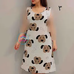 پیراهن طرحدار حلقه ای کد:1628 - فروشگاه اینترنتی شهر نخی