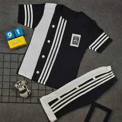 تیشرت شلوارک پسرانه سه خط کد 6879