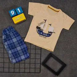 تیشرت شلوارک پسرانه طرح کشتی کد 5995