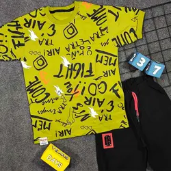 ست تیشرت شلوارک پسرانه اینستا کد 7978