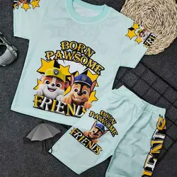 تیشرت شلوارک پسرانه گشت پنجه ای کد 7933