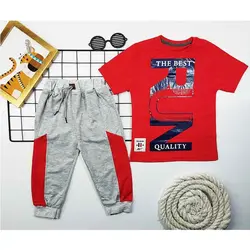 تیشرت شلوارک پسرانه RUN کد6050