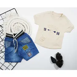 تیشرت شلوارک جین پسرانه WOO کد 5687