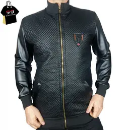 کاپشن چرم مردانه کد A02