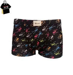 شورت پادار مردانه طرح دار نایس کد 7853