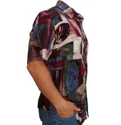 پیراهن هاوایی مردانه طرح برگ